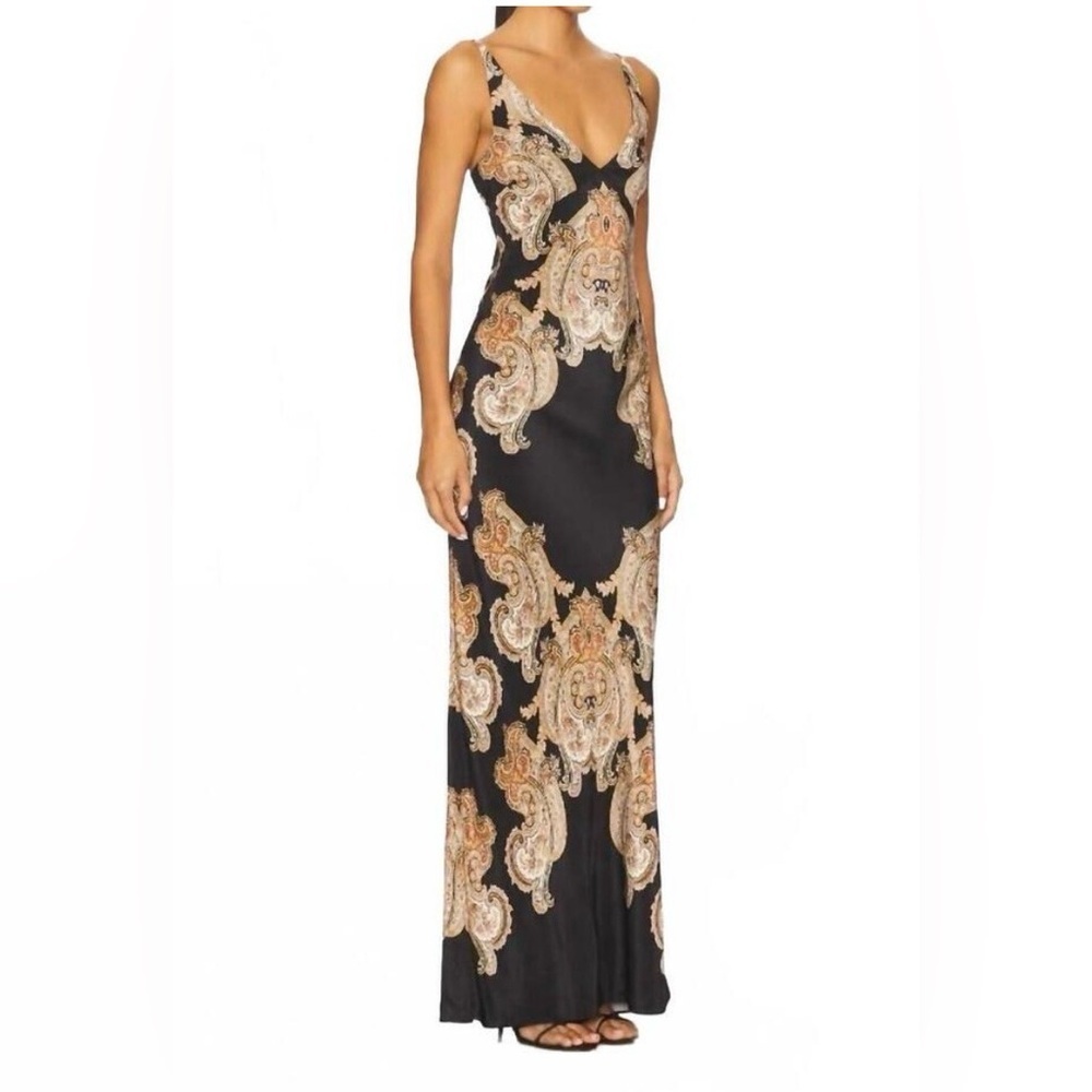 Donelle Dress in Black Multi VERONICA BEARD NWT size 2 Silk blend